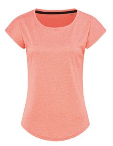 Damen Shirt Recycled Sports-T Move Women - Farbe: Coral Heather - Größe: L