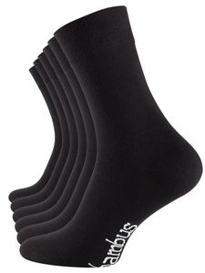 Vincent Creation® BAMBUS Socken 6 Paar 43-46 schwarz