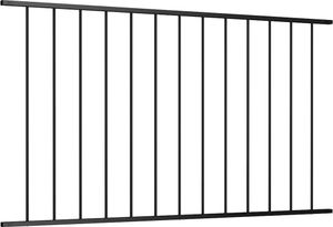 vidaXL Plotový panel z práškovanej ocele 1,7 x 1,25 m čierny vidaXL Plotový panel z práškovanej ocele 1,7 x 1,25 m čierny