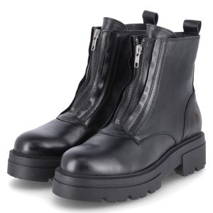 Apple of Eden Damen Stiefeletten/ Combat Boots STAR 1 schwarz Glattleder Größe: 38