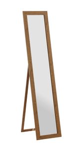 Haku Standspiegel, eiche - Maße: 34 cm x 47 cm x 156 cm; 18072