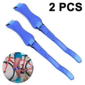 2 x Patella Kniebandage, Knieband, verstellbare Patella Band für Damen und Herren beim Sport, Wandern, Fitness, Baseball(Blau)