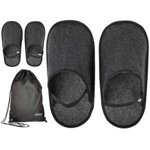ONVAYA® Craftsman Papuče | Súprava plstených papúč s 2 veľkosťami: XL a XXL | múzejné papuče | hradné papuče | plstené prezuvky | kvalitné papuče pre hostí | vrátane tašky na prenášanie