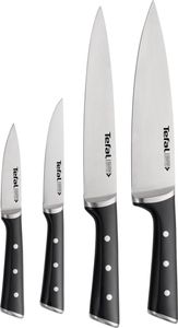 Tefal Ice Force Messerset - 4-teilig - Schälmesser, Kochmesser, Küchenmesser und Fleischmesser