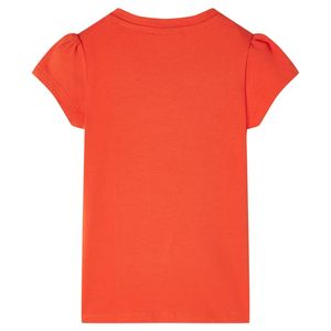 vidaXL Kinder-T-Shirt Dunkelorange 92