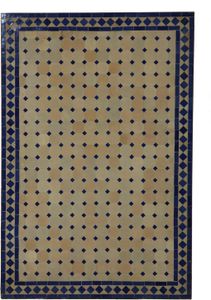 Mosaik-Esstisch 120x80 Blau/Raute