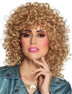 Blonde Damen Perücke - blond – Club Perücke - lockiges langes Haar Blonde Damen Perücke - blond – Club Perücke - lockiges langes Haar