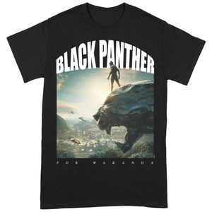 Black Panther - "For Wakanda" T-Shirt für Herren/Damen Unisex BI140 (M) (Schwarz)