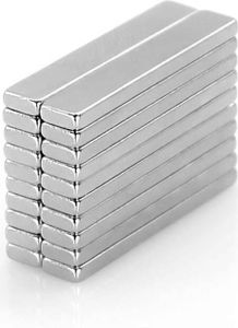 5 x Oblique Unique Neodym Magnet Extrem N42 30 x 5 x 2 mm