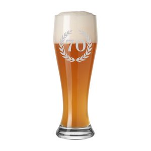 Luxentu Weizenglas Weißbierglas 0,5 Liter - 70. Jubiläum