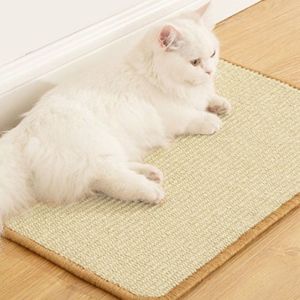 Kratzmatte Katze, natürliche Katzenkratzbretter Sisal Kratzteppich 30x40 cm, widerstandsfähig Katzenmöbel Fußmatte Sisalmatte Kratzpads für Katzen