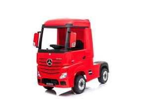 Elektro Kinderauto Mercedes Actros Truck mit Lizenz 4x 35W 2x 12V 7Ah 2.4G Rot