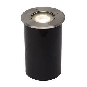AEG Lampe U-Ground LED Außen-Bodeneinbauleuchte 13cm edelstahl | 1x 9W LED integriert, (900lm, 3000K) | IP 67 - Schutz gegen zeitweiliges Untertauchen