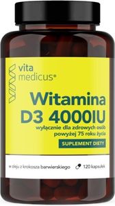 VitaMedicus Witamina D3 4000IU, 120 kapsułek