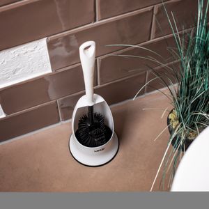 UPP Silikon-WC-Bürste schwarz mit Station Klobürste Silikonbürste Toilettenbürste
