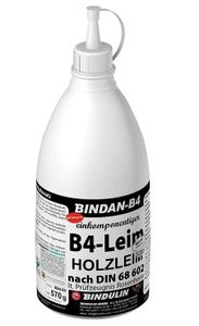 Holzleim wasserfest, BINDAN-B4 (1-Komponenten-B4-Leim) 280 g Flasche incl. Pinsel von E-Com24 (Bindan B4 280 gr.)