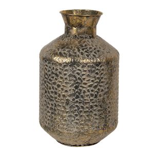 Clayre & Eef Vase Ø 26x46 cm Goldfarbig Metall Rund