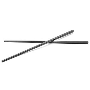 vhbw 1 Paar Essstäbchen - Chopsticks, Edelstahl, Schwarz