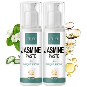 2 Stück Jasminsalbe Augencreme gegen Augenringe und Augenschatten, Jasmin Salbe Augencreme Mit Collagen Und Aloe Vera Je 100ML