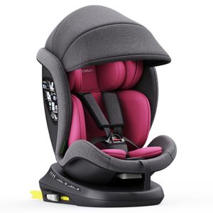 XOMAX 946i Auto Kindersitz drehbar 360° Grad, mit Isofix und Alarmsystem, Gruppe 0+, 1, 2, 3, Reboarder, 0 bis 36 kg, 0 - 12 Jahre / ECE R129,Farbe:Schwarz/Rosa XOMAX 946i Auto Kindersitz drehbar 360° Grad, mit Isofix und Alarmsystem, Gruppe 0+, 1, 2, 3, Reboarder, 0 bis 36 kg, 0 - 12 Jahre / ECE R129,Farbe:Schwarz/Rosa