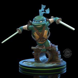 Quantum Mechanix Teenage Mutant Ninja Turtles Leonardo Q-Fig Figur 13 cm QMXTMNT-001