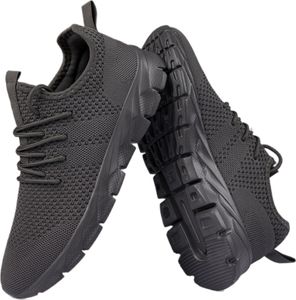 Männer Casual Sport Schuhe Leichte Turnschuhe Outdoor Atmungsaktive Mesh Schwarz Laufschuhe Athletische Jogging Tennis Schuhe, Größe:46