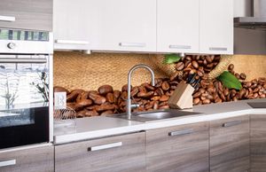 DIMEX Küchenrückwand Folie selbstklebend KAFFE | Klebefolie - Dekofolie - Spritzschutz für Küche |  EU - 260 cm x 60 cm