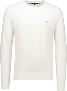 Tommy Hilfiger Pullover weiß Rundhalsausschnitt normale Passform