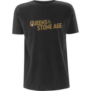 Queens Of The Stone Age - T-Shirt Logo für Herren/Damen Unisex RO8224 (L) (Grau)