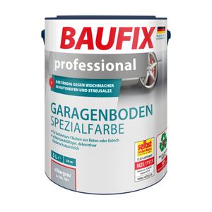 BAUFIX professional Garagenboden Spezialfarbe silbergrau matt, 5 Liter, Beton- und Bodenfarbe