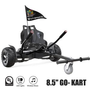 Hoverboard All Terrain Self Balancing Scooter mit leistungsstarker LED-Motorbeleuchtung Bluetooth für Erwachsene und Kinder 8,5 Zoll Mit Hoverkart Karting
