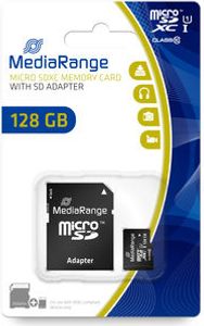 MediaRange SD MicroSD karta 128GB UHS-1 Cl.10 vrátane adaptéra