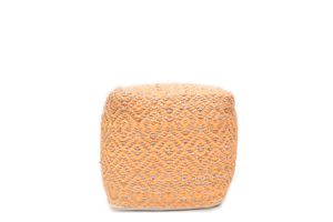 Pouf Preston orange  40x40x40