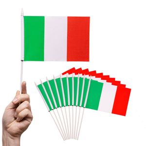 PHENO FLAGS Handfahne Italien Fähnchen Stockfahne Handflagge Fanartikel