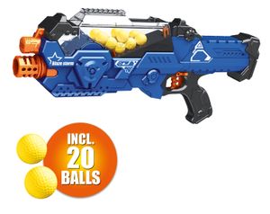 Eddy Toys Spielzeug Pistole - inkl. 21 Schaumstoffkugeln - Toy Gun - Leichtgewicht - Blau