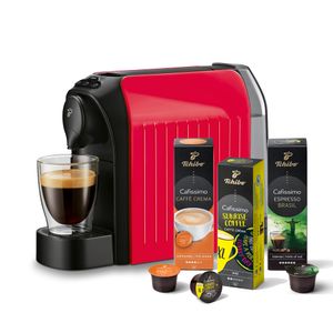 Tchibo Cafissimo "easy" Kaffeemaschine Kapselmaschine inkl. 30 Kapseln für Caffè Crema, Espresso und Kaffee, Rot