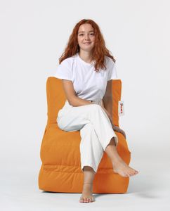 Hanah Home, Siesta- FRN1216, Orange, Klassische Sitzsäcke, 100% ige Styropor mit hoher Dichte recycelt