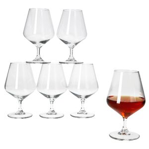 6x Specials Spirits Brandy-Gläser 150ml mit Fuß Cognac-Schwenker Whisky-Tumbler