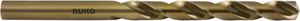 Spiralbohrer DIN 338 Typ INOX D.12mm HSS-Co5 profilgeschl.Gold Zyl.schaft 5xD