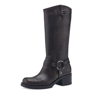 Tamaris Damen Stiefel Langschaft Western Cowboy Style aktuell modisch 1-25541-41, Größe:41 EU, Farbe:Braun