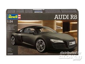 Plastic ModelKit auto 07057 - Audi R8 black (1:24)