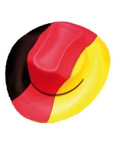 Cowboy Hut Deutschlandfarben Karneval Zubehör zum Fan Kostüm