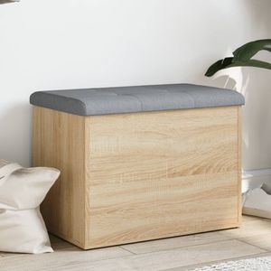 vidaXL Lavica s úložným priestorom Sonoma dub 62x42x45 cm Materiál na báze dreva