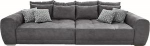 Big Sofa XXL 306 cm Federkern Lounge Couch mit Bezug aus Mikrofaserstoff in Grau Big Sofa XXL 306 cm Federkern Lounge Couch mit Bezug aus Mikrofaserstoff in Grau