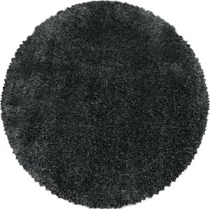 Kusový koberec FLUFFY 3500, Okrúhly, Sivá, Rozmer koberca: 160 cm KRUH