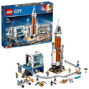 LEGO 60228 City Weltraumrakete mit Kontrollzentrum, Mars Expedition Set, von der NASA inspiriertes Weltraumspielzeug für Kinder mit Astronauten, Wissenschaftlern und Roboter-Minifiguren