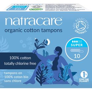 Natracare Tampons Super 100% Baumwolle 10 Stück