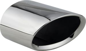 1 Auspuffblende Chrom Oval Endrohr Blende poliert Edelstahl für BMW 3er e90 Limousine e91 Touring 316i 318i 320i 320si 318d 320d vor-Facelift OEM 82120398333 - 82127574353