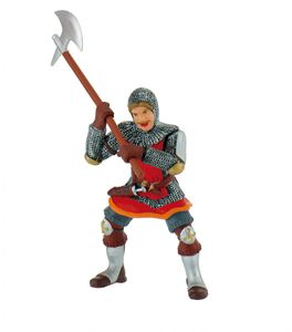 Bullyland 80788 - Figurine World, Ritter, Axtkämpfer, rot, 8 cm 4007176807880