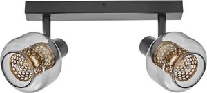 LEDVANCE LED-Deckenleuchte 4058075838031, 2 x E14, 5,6W, 500lm, 2700K, schwarz